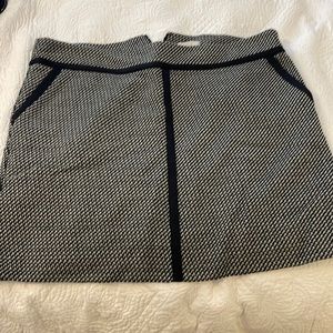 Black and White Loft Tweed Skirt Size 18